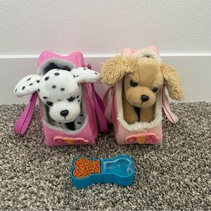 Our Generation Hop In Dog Carrier & Pet Plush Puppy Bundle for 18" Dolls
